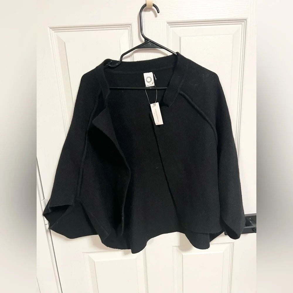 Anthropologie AKEMI+ KIN Cocoon Cape wool blend cape Sweater_2